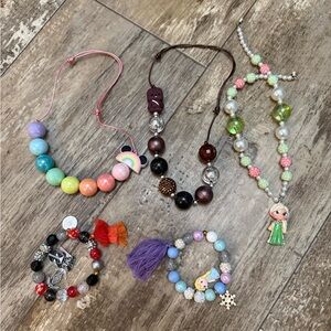 Small shop bubble necklaces and bracelets